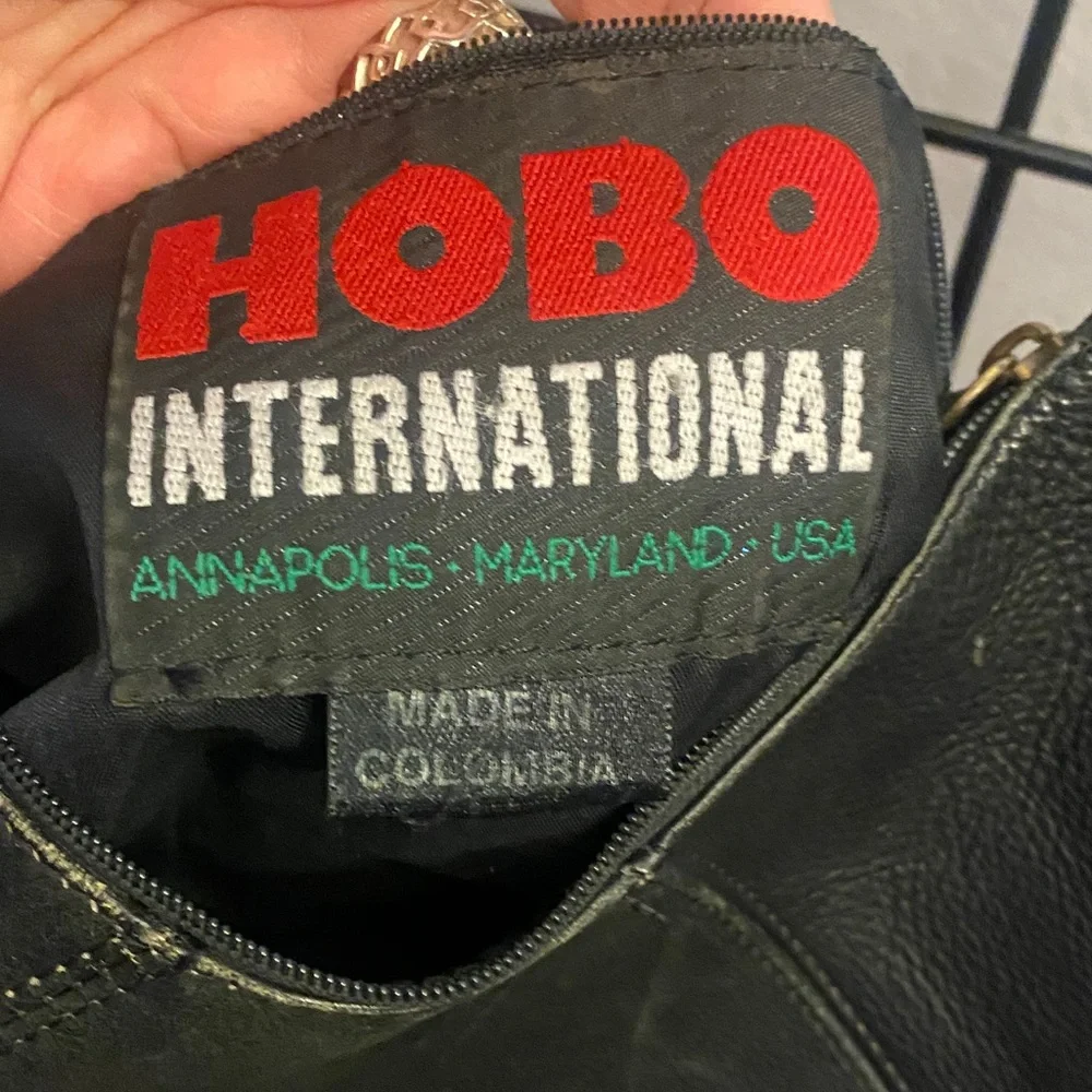 HOBO Classic Black Leather Hobo Bag